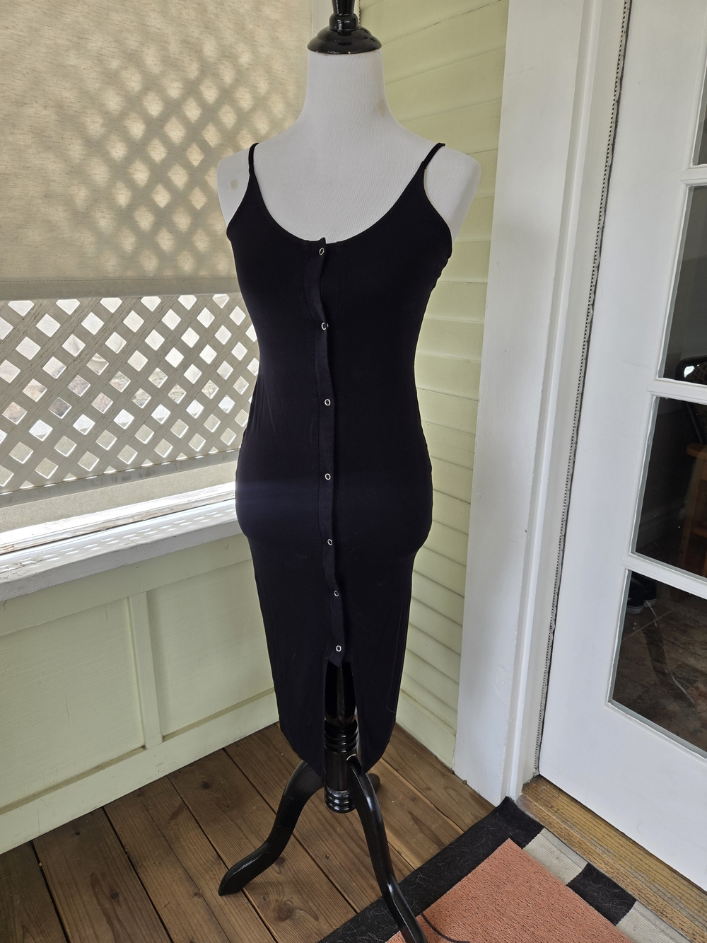 ASOS Black Sleeveless Knit Top with Logo Tag - Picture 3 of 5